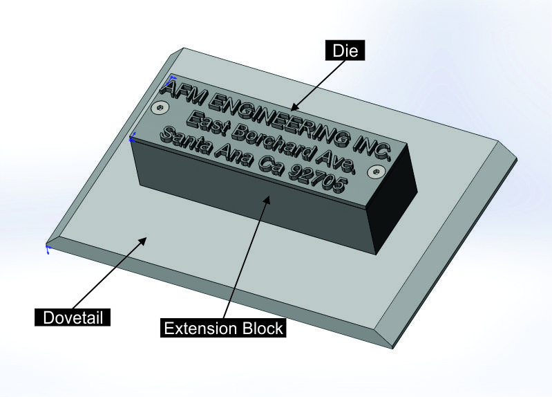 Dovetail with Extension Block